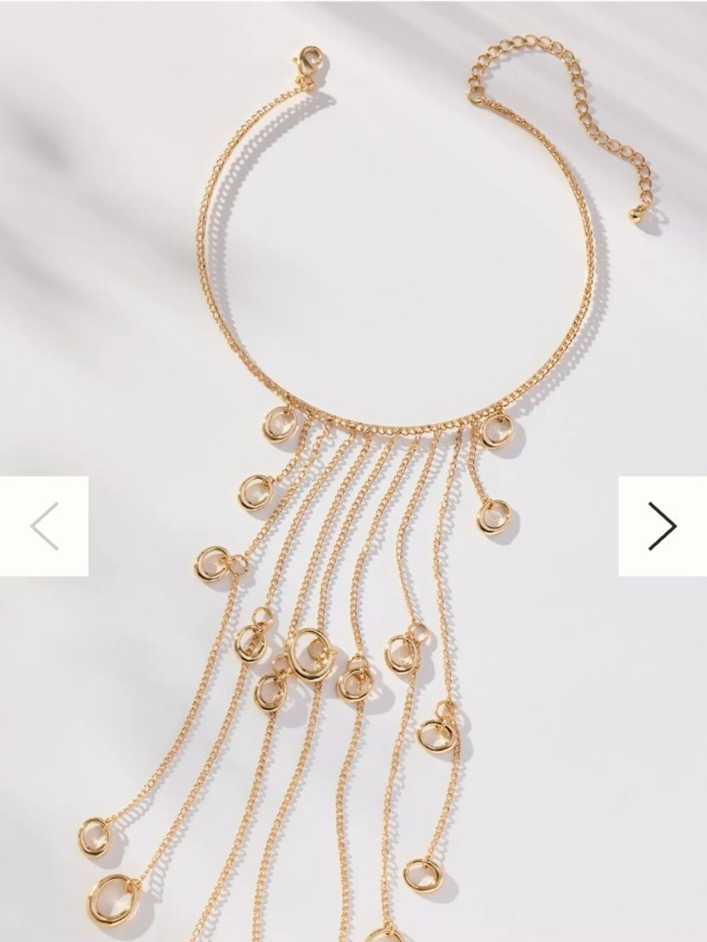 NWT Anthropologie  Collar Chain Loop Statement Necklace